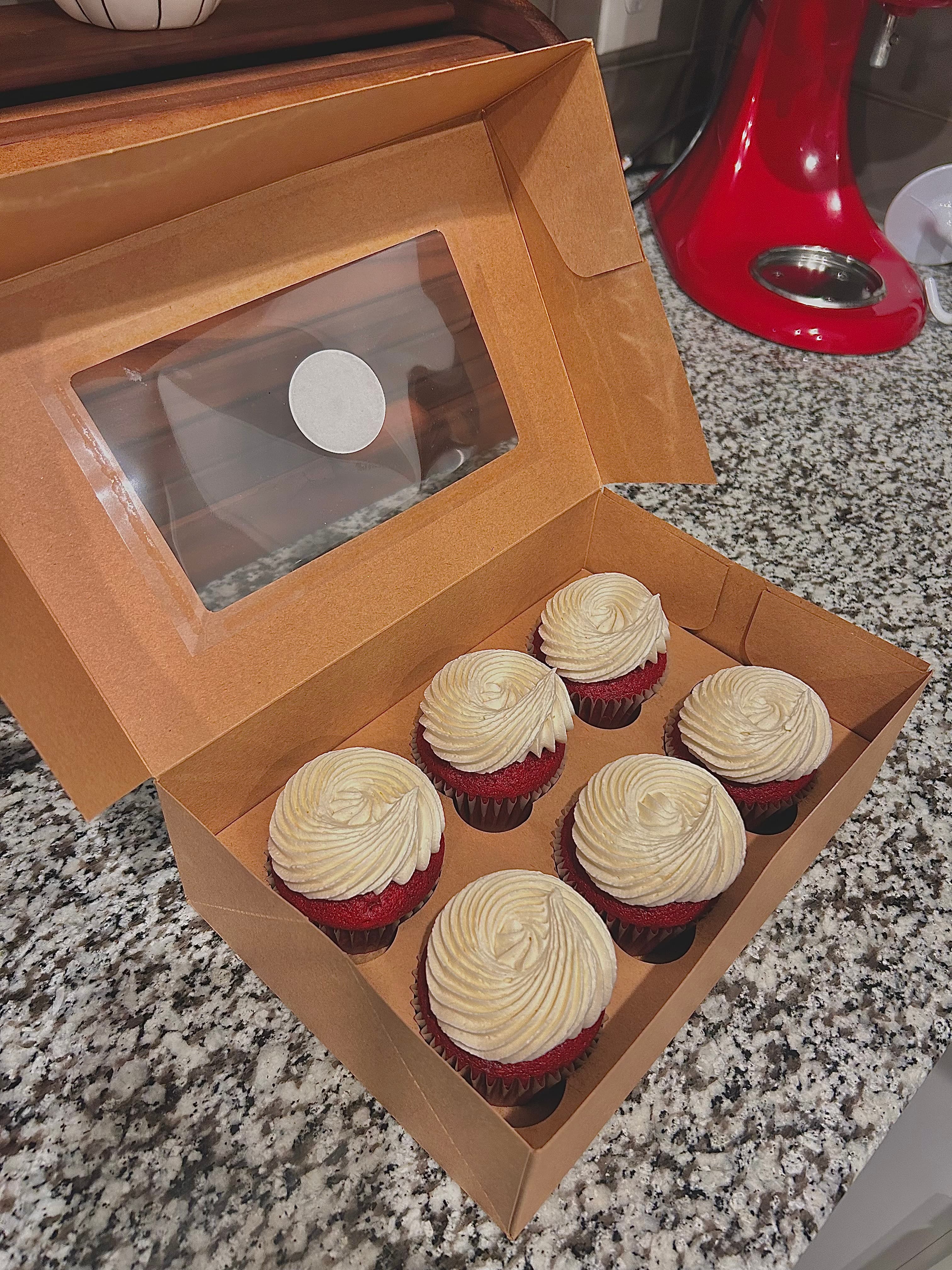Boxed Cupcakes Red Velvet